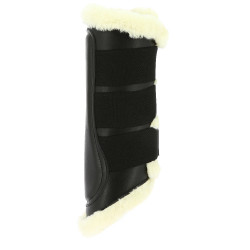 Geschlossene Gamaschen Norton Kunstlammfell Schwarz / Ecru Geschlossene Gamaschen Norton Kunstlammfell Schwarz / Ecru