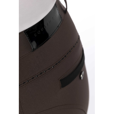 Reithose Equithème Safir Braun / Schwarz