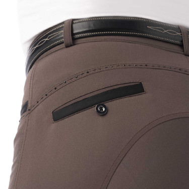 Reithose Equithème Safir Braun / Schwarz