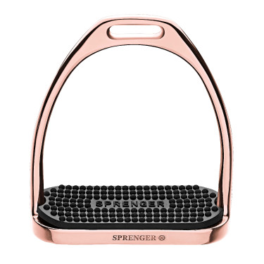 Steigbügel Sprenger Gummisohlen Roségold Rosa