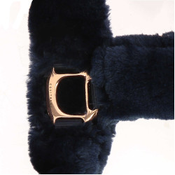 Halfter Equithème Teddy Roségold Marineblau