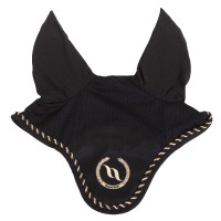 Fliegenhaube Back On Track mit Ohren Schwarz