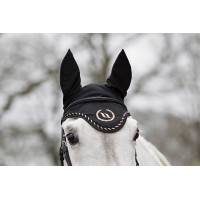 Fliegenhaube Back On Track mit Ohren Schwarz