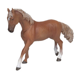 Papo Englisches Vollblut Stute Figurine Fuchs