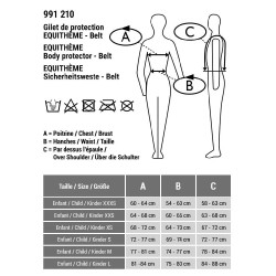 Schutzweste Equithème Belt Schwarz