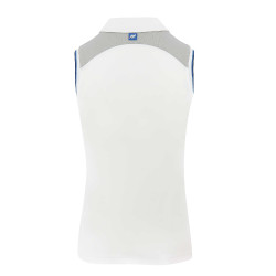 Ärmelloses Damen-Poloshirt Equit'M Weiß Wei&szlig;