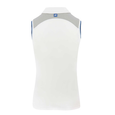 Ärmelloses Damen-Poloshirt Equit'M Weiß Wei&szlig;