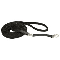 Longe de travail avec âme en cuir Covalliero Noir
