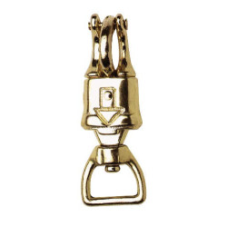 Messingfarbener Panikhaken