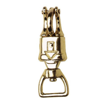 Messingfarbener Panikhaken