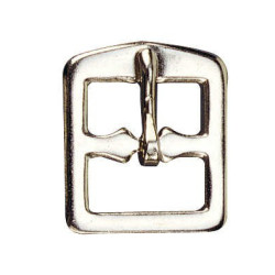 Steigbügelriemenschnalle vernickelter Stahl Steigbügelriemenschnalle vernickelter Stahl