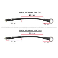 Aufsatzriemen aus Leder/Seil Eric Thomas Pro Havanna Braun