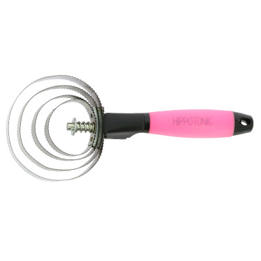 Runde Metallstriegel Hippo-Tonic Gel Neonfuchsie Rosa Runde Metallstriegel Hippo-Tonic Gel Neonfuchsie Rosa