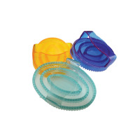 Glitzernde ovale Gummikardätsche für Kinder Pazifik Blau