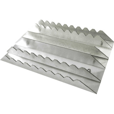 Rechteckiger Aluminium-Striegel