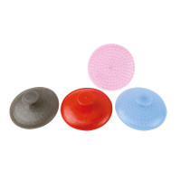 Runde Kunststoff-Striegel mit Noppen