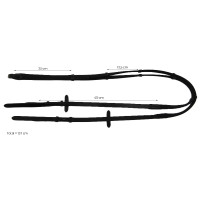 Dicke Supergrip-Zügel Eric Thomas Pro Havanna Braun