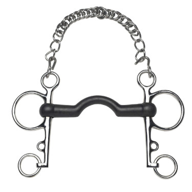 Pelham-Gebiss Feeling Gummi gerade Zungenfreiheit