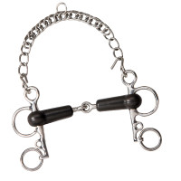 Pelham-Gebiss Feeling Gummi gebrochen kurze Schenkel Pelham-Gebiss Feeling Gummi gebrochen kurze Schenkel