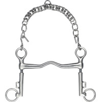 Mors Saumur Feeling mit kurzen Edelstahl-Schenkelstangen satiniert Mors Saumur Feeling mit kurzen Edelstahl-Schenkelstangen satiniert