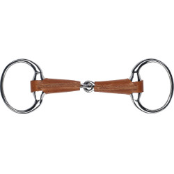 Olivenkopfgebiss Feeling mit Leder ummantelt