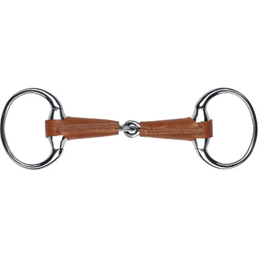Olivenkopfgebiss Feeling mit Leder ummantelt