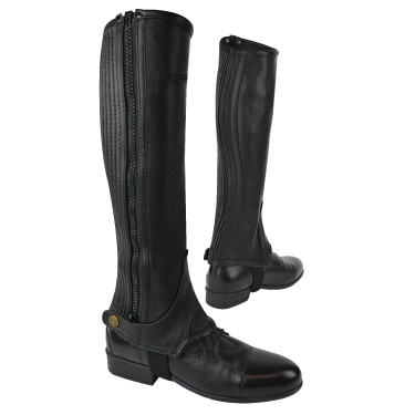 Mini-Chaps Equithème Leder Schwarz