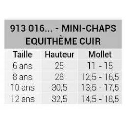 Mini-Chaps Equithème Leder