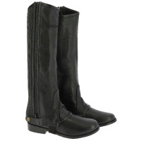 Mini-Chaps Equithème Leder Schwarz