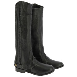 Mini-Chaps Equithème Leder Schwarz