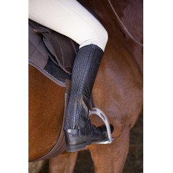 Mini-Chaps Equithème Leder Schwarz