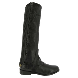 Mini-Chaps Equithème Leder Schwarz