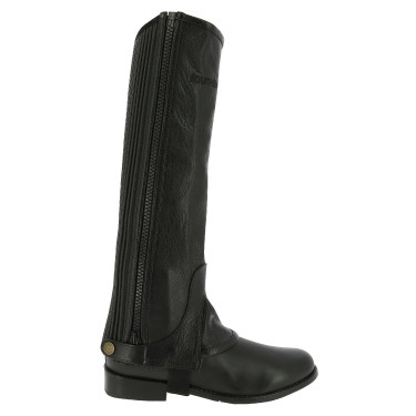 Mini-Chaps Equithème Leder Schwarz