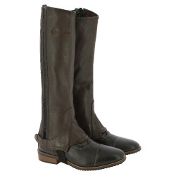 Mini-Chaps Equithème Leder Braun