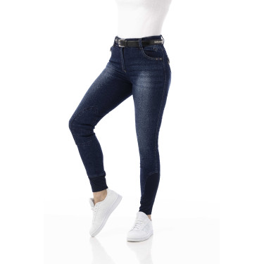 Jeans Damen Equithème Texas Denimblau
