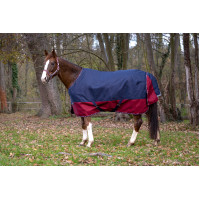 Equithème Tyrex 1200 D Decke Marine / Bordeaux Blau