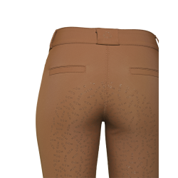 Reithose GEM John Full Grip Kaffee Braun