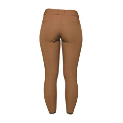Reithose GEM John Full Grip Kaffee Braun