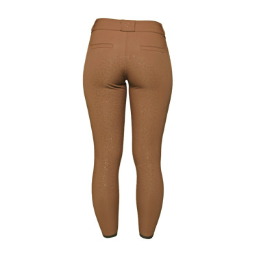 Reithose GEM John Full Grip Kaffee Braun