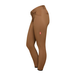 Reithose GEM John Full Grip Kaffee Braun