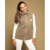 Damen-Westenweste On GEM ohne Ärmel Kastanie Braun