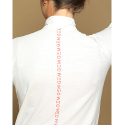 Damen-Langarm-Poloshirt Victore GEM Weiß Wei&szlig;