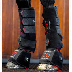 Therapie-Gamaschen von Horseware mit rotem LED-Licht Schwarz / schwarz