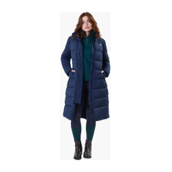 Langer, wattierter Damenmantel Horseware Verve Marine Marineblau