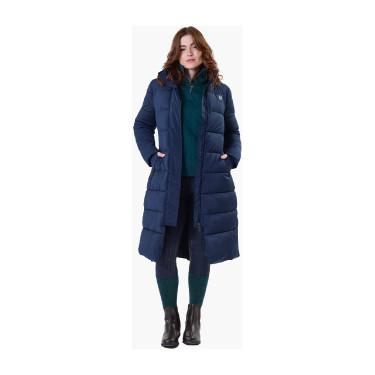 Langer, wattierter Damenmantel Horseware Verve Marine Marineblau