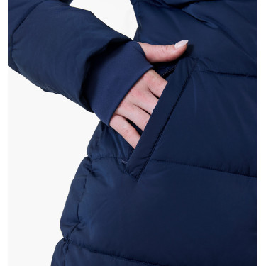 Langer, wattierter Damenmantel Horseware Verve Marine Marineblau