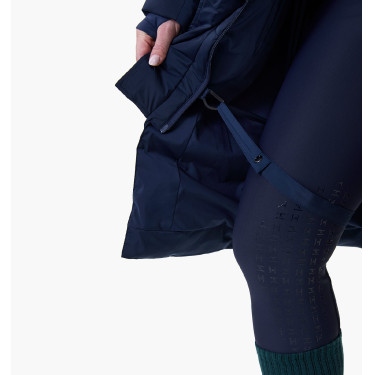 Langer, wattierter Damenmantel Horseware Verve Marine Marineblau