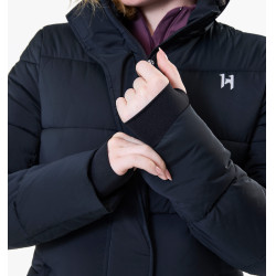 Langer, wattierter Damenmantel Horseware Verve Schwarz