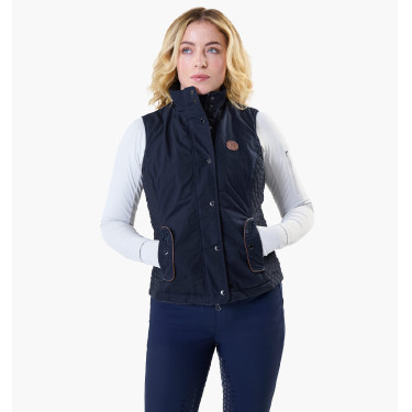 Damen-Westenjacke Horseware Newmarket ohne Ärmel Marine Marineblau