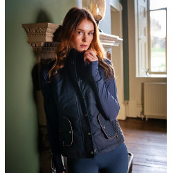 Damen-Westenjacke Horseware Newmarket ohne Ärmel Marine Marineblau